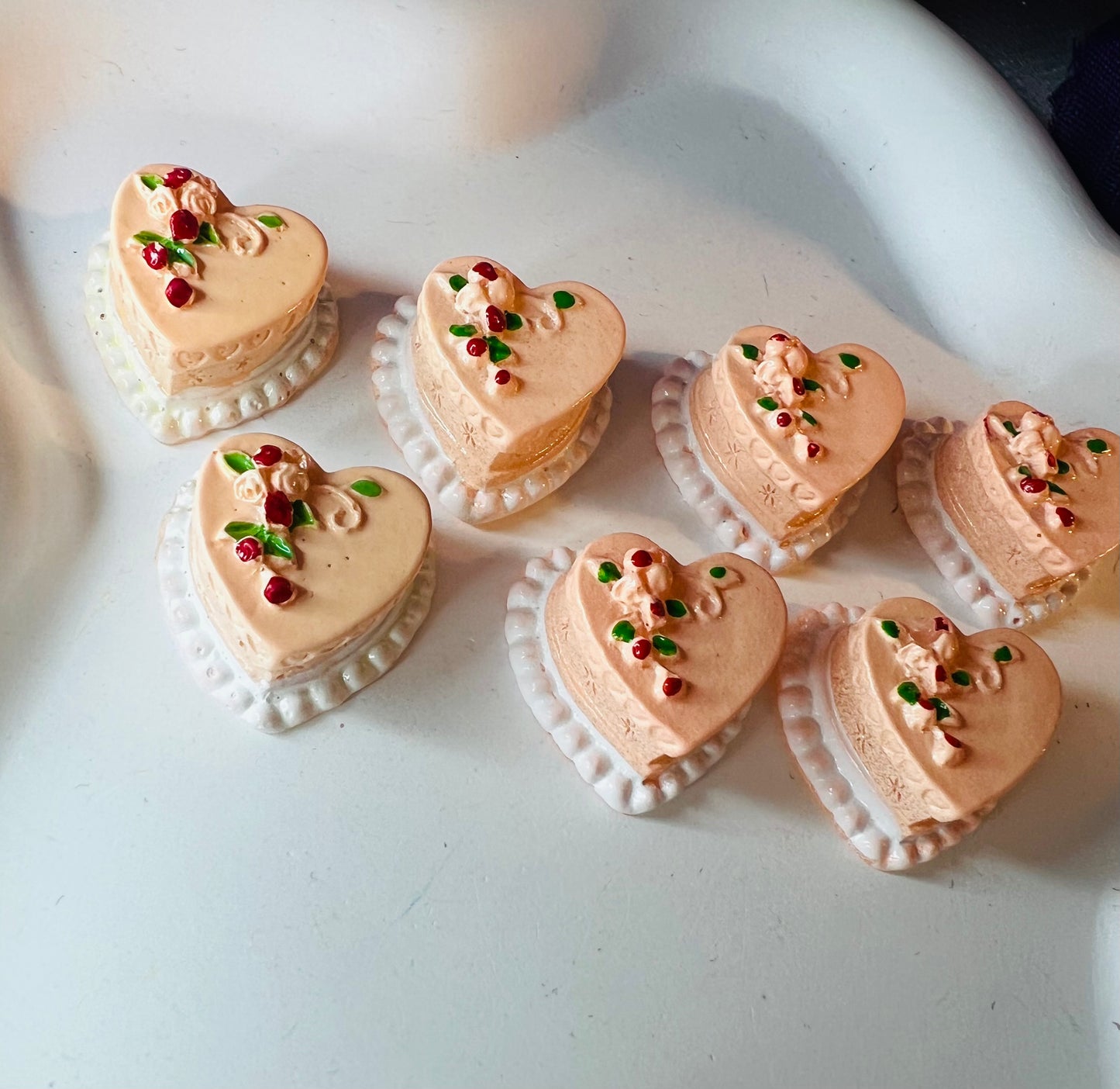 Pretty heart cakes