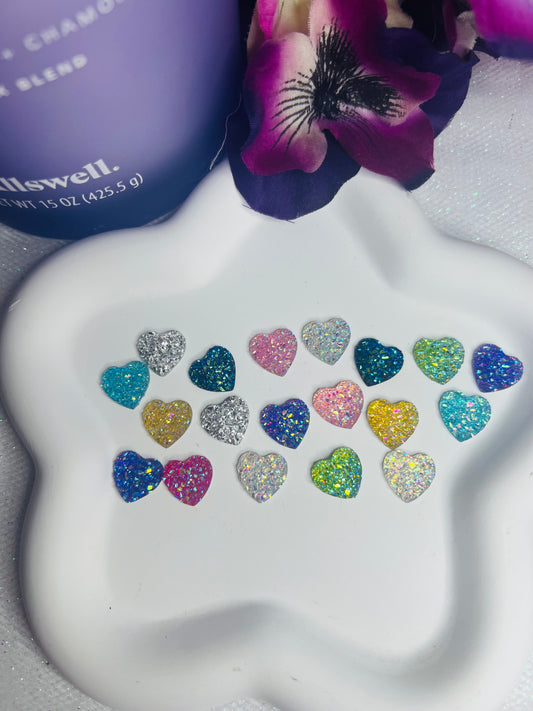 Glitter hearts